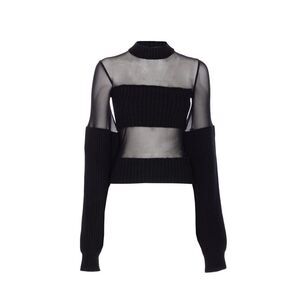 Jean Paul Gaultier Women Lambswool Ribbed Sweater